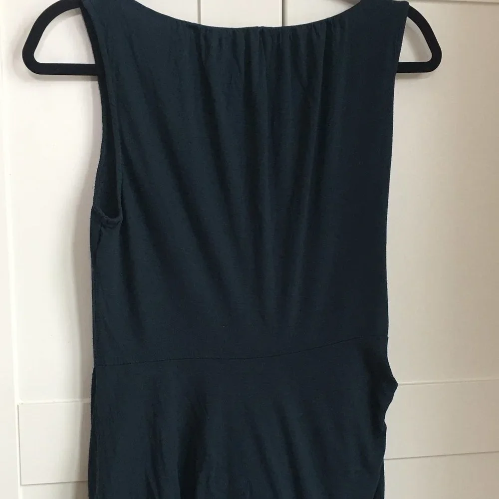 Deletta Dark Teal Sleeveless Blouse - Picture 4 of 9